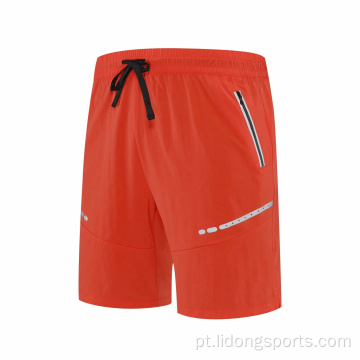 Shorts esportivos de ginástica masculina respirável